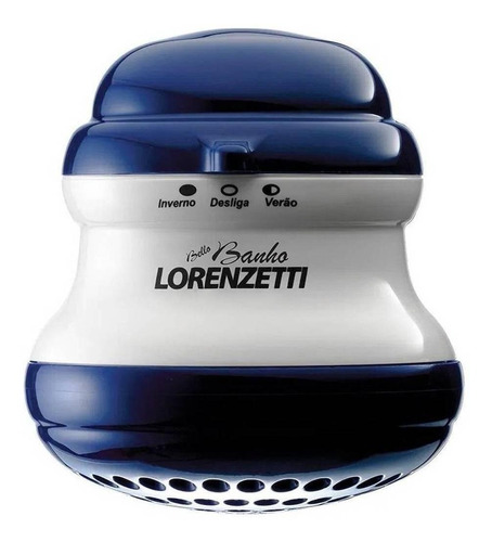 Chuveiro elétrico de parede Lorenzetti Bello Banho azul 5500W 127V