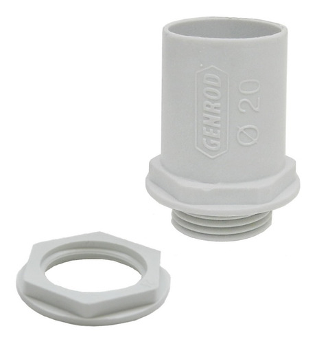 Conector Para Tubo Rígido Y Corrugado Pvc 20mm Genrod X50