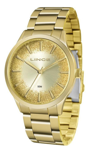 Relógio Lince Feminino Lrg4593l Fashion Dourado