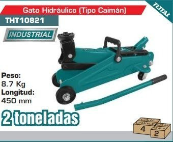 Imagen 2 de 2 de Gato Hidráulico Total Tipo Caiman 2 Ton
