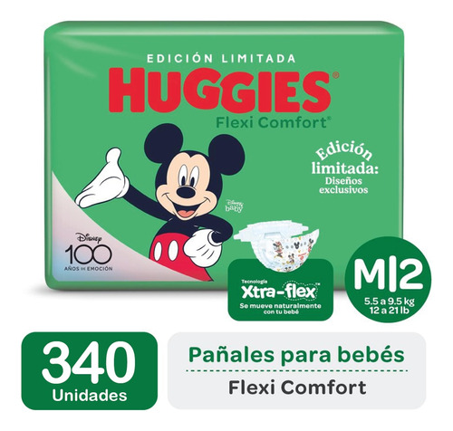Pañales  Huggies Flexi Comfort Pack X5