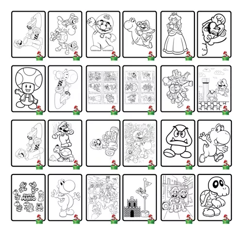 desenhos do mario bros 30 –  – Desenhos para Colorir