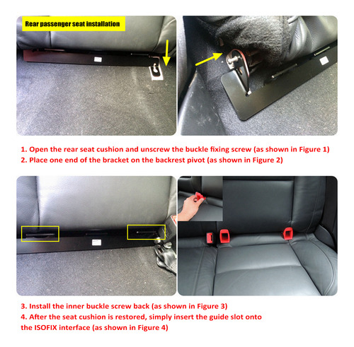 Soporte De Anclaje Para Coche Latch, Kit Para Cinturón Isofi