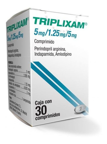 Triplixam 30 Comprimidos 5/1.25/5mg