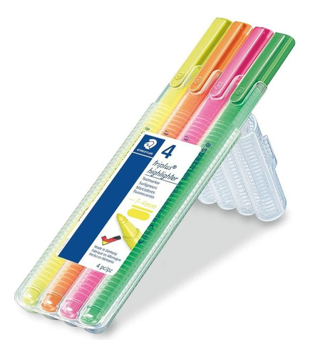 Resaltadores De Colores Staedtler Triplus X4 Unidades