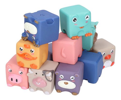 Juguetes Exprimibles De Silicona Blanda Baby Blocks Para Niñ