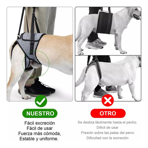 3 Arnés De Elevación Para Perro, Arnés Para Patas Traseras