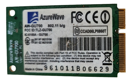 Placa Wifi Azurewave Aw-gu700 802.11a/b/c