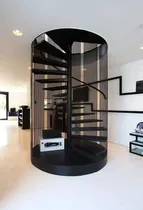 Comprar Escalera Caracol Tipo Ascensor  Barandas De Acero Inoxidable