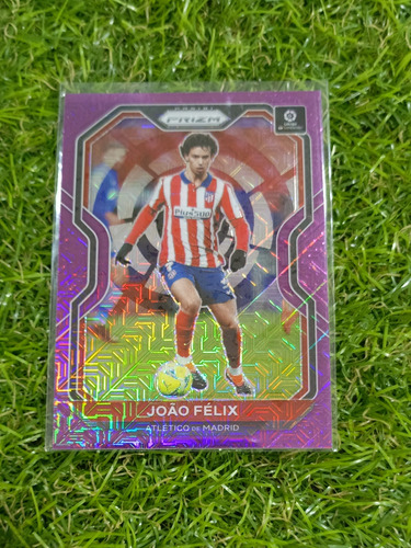 Cv Joao Félix Refractor 2021 Panini Prizm Purple Mojo Madrid