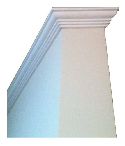 Imagem 1 de 9 de Moldura Rodateto Isopor C/ Acabamento Massa Mod2 (12cm)20mts