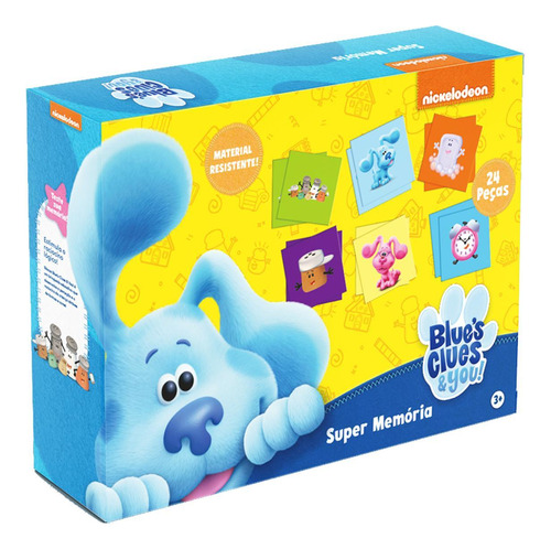 Brinquedo Educativo Super Memoria Blue's Clues & You 24 Pçs