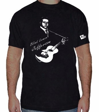 Blind Lemon Jefferson Remera Premium Estampada Con Vinilo