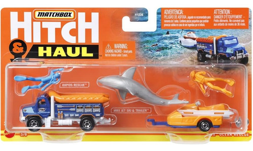 Rescate En El Oceano Hitch & Haul Matchbox Vehiculos Figuras