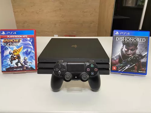 Ps4 Pro 1tb Usado + 2 Jogos Físicos Garantia E Nota Fiscal