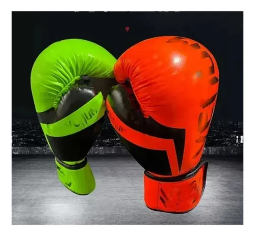 Guantes De Boxeo Negros Mate De 16 Oz Para Entrenamiento
