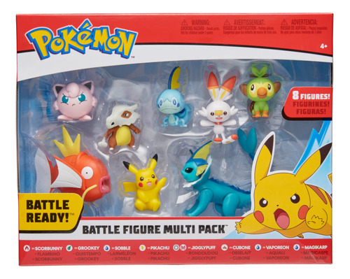 Pokémon Multi Pack Figura Pikachu X8 Wicked Cool Toys