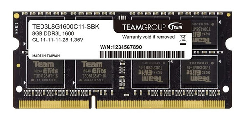 Imagen 2 de 2 de Memoria Ram 8gb Ddr3 1600. Nueva. Garantia 1 Año. Tienda