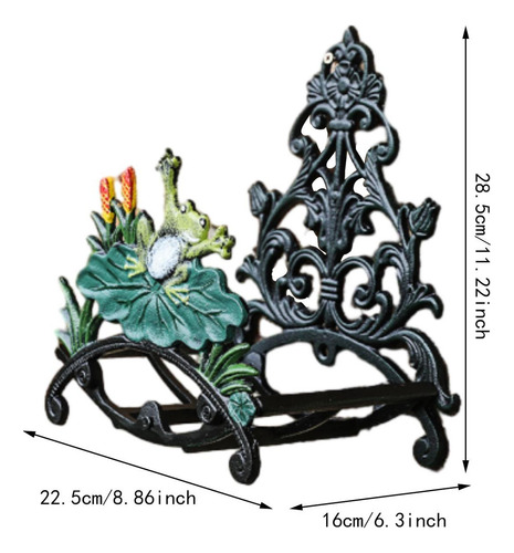 Soporte Para Manguera De Jardín Montado 22,5x16x28,5cm Rana