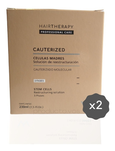 Hair Therapy Cauterizado Molecular 230ml  X2 Unidades