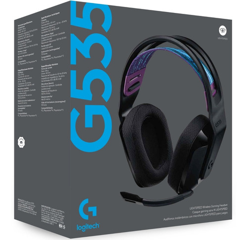 Auriculares Inalámbricos Con Micrófono G535 Lightspeed Color Black