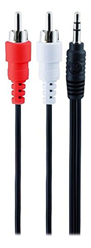 Ge Cable De Audio Y Adaptador, 6 Pies, 3.5 Mm Macho A Rca Ma