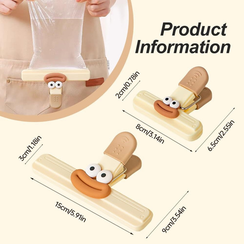 Clips Para Bolsas De Alimentos, Pinzas Para Bolsas Alimentos