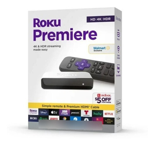 Imagen 1 de 4 de Roku Premier 4k Convierte Tu Tv En Smart Youtube + Netflix