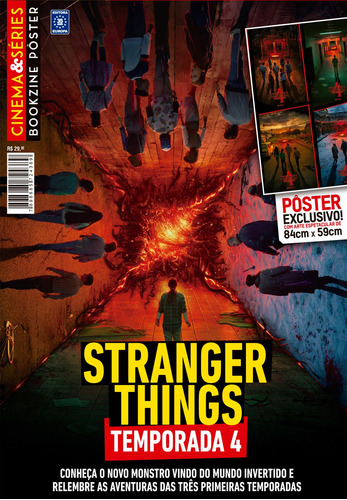 Superpôster Cinema e Séries - Stranger Things 4, de a Europa. Editora Europa Ltda., capa mole em português, 2022