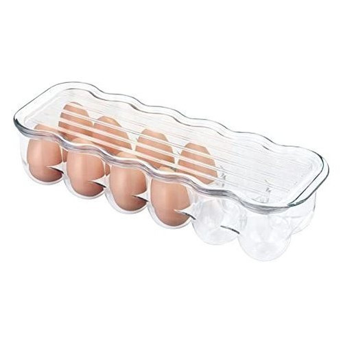 Mdesign Soporte Apilable Para Bandeja De Huevos Cubierta De