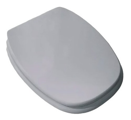 Asiento Inodoro Derpla Roca Monaco Color Gris Mdf H Cromo