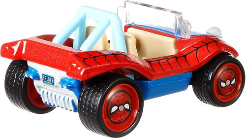 Hot Wheels Van Party Wagon Tartarugas Ninja Spiderman Mobile Cor Azul E Amarela