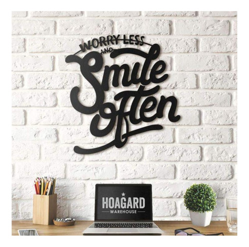 Placa Decorativa De Pared - Smile Often