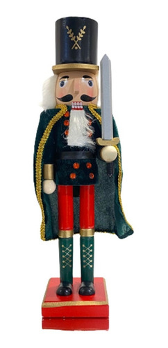 Imagen 1 de 8 de Muñeco Navideño Cascanueces De Manera 38 Cm