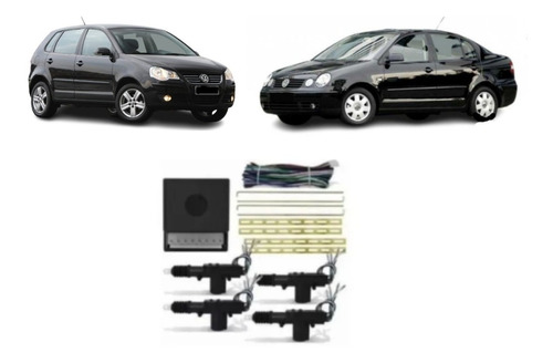 Kit Trava Eletrica Polo Polo Sedan 4 Portas Dupla Serventia 