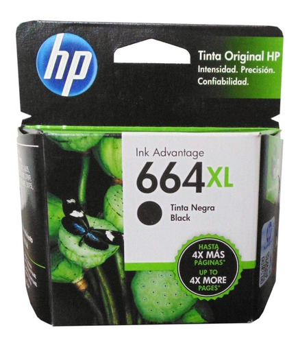 Tinta Hp 664 Xl Negro Original Sellada F6v31al Factura 664xl Tinta Hp 664 Xl Negro Original Sellada F6v31al Factura 664xl