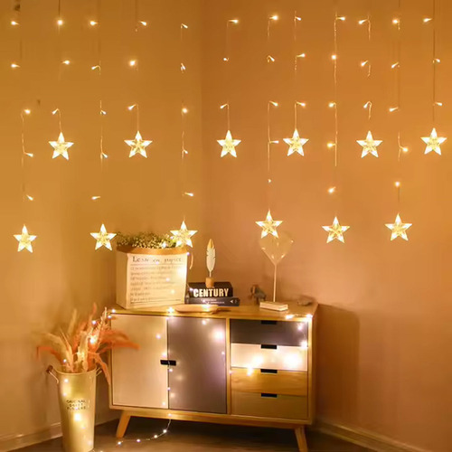 Para Guirnalda De Luces Navideñas Con Forma Estrella Para