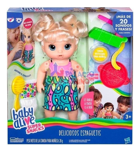 Boneca Baby Alive - Adora Macarrão - Loira - C0963 - Hasbro