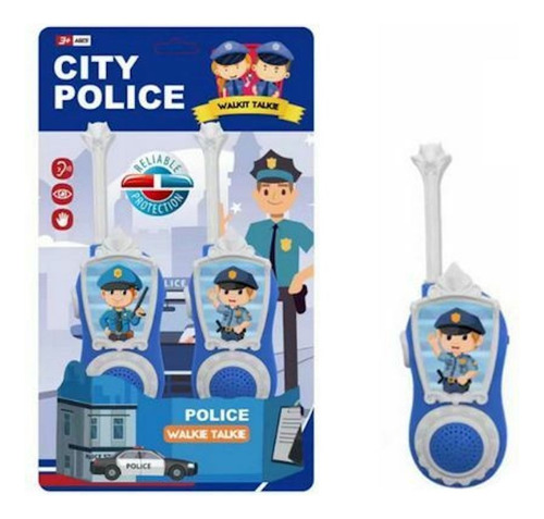 Walkie Talkie Handy Policia Par Juguete Infantil Regalo