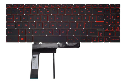 Teclado De Repuesto Para Portátil Msi Katana Gf66 Gf76 Y Pul