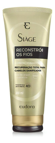 Kit Siàge Reconstrói Os Fios Shampoo + Condicionador Eudora