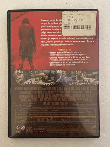 Dvd Posesion Infernal Evil Dead Jane Levy Fede Alvarez (Usado)