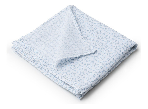 Manta Cobertor Bebê Infantil Brisa Cor Estrelinhas Azul
