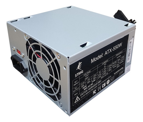 Fuente De Poder 550 Watts Marca Strig Atx Supply Computador 