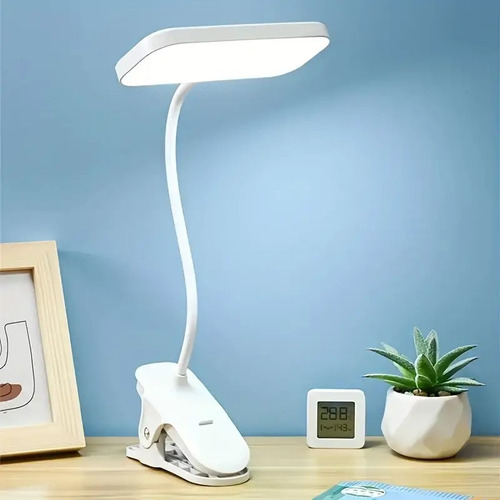 Lampara Luz Led 3 Modos Flexible De Clip Gancho Escritorio