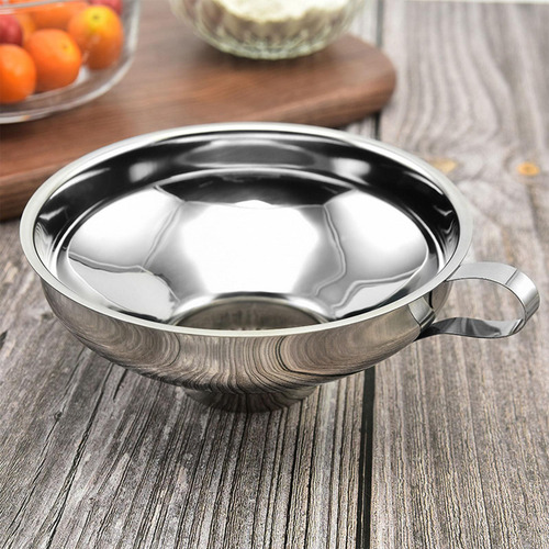 Embudo De Enlatado De Cocina, Embudo De Acero Inoxidable, L