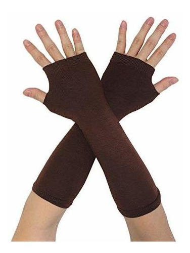 Guantes Uxcell Señora Del Pulgar Agujero Estiramiento De La 