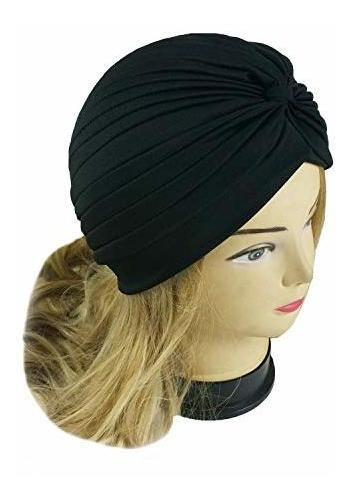 5 Mujeres Elastico Turbante Quimio Cap Bennie Head Wrap Hea