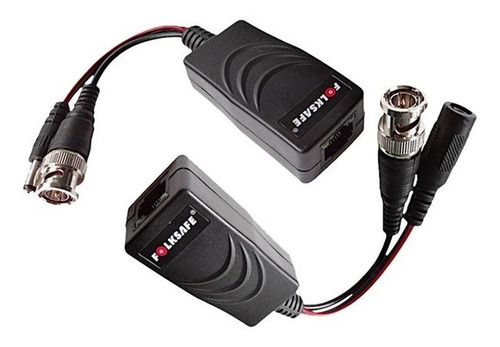 Imagen 2 de 2 de Video Balun Hd Terminal Cable Bnc + Input Power (el Par)