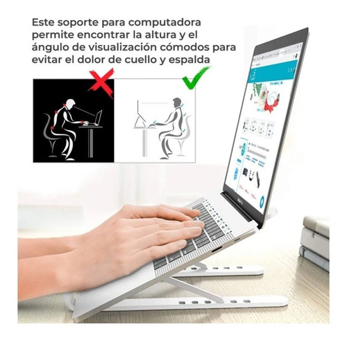 Base Soporte Para Laptop Plegable Y Ajustable Elegate Hold48